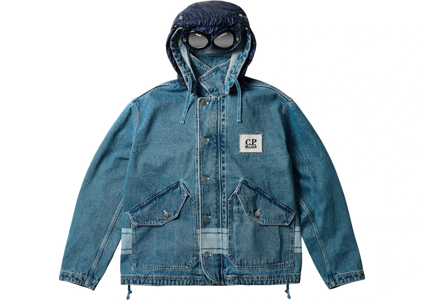 Palace x C.P. Company Denim 14 3/4Oz Goggle Jacket Denim - 2