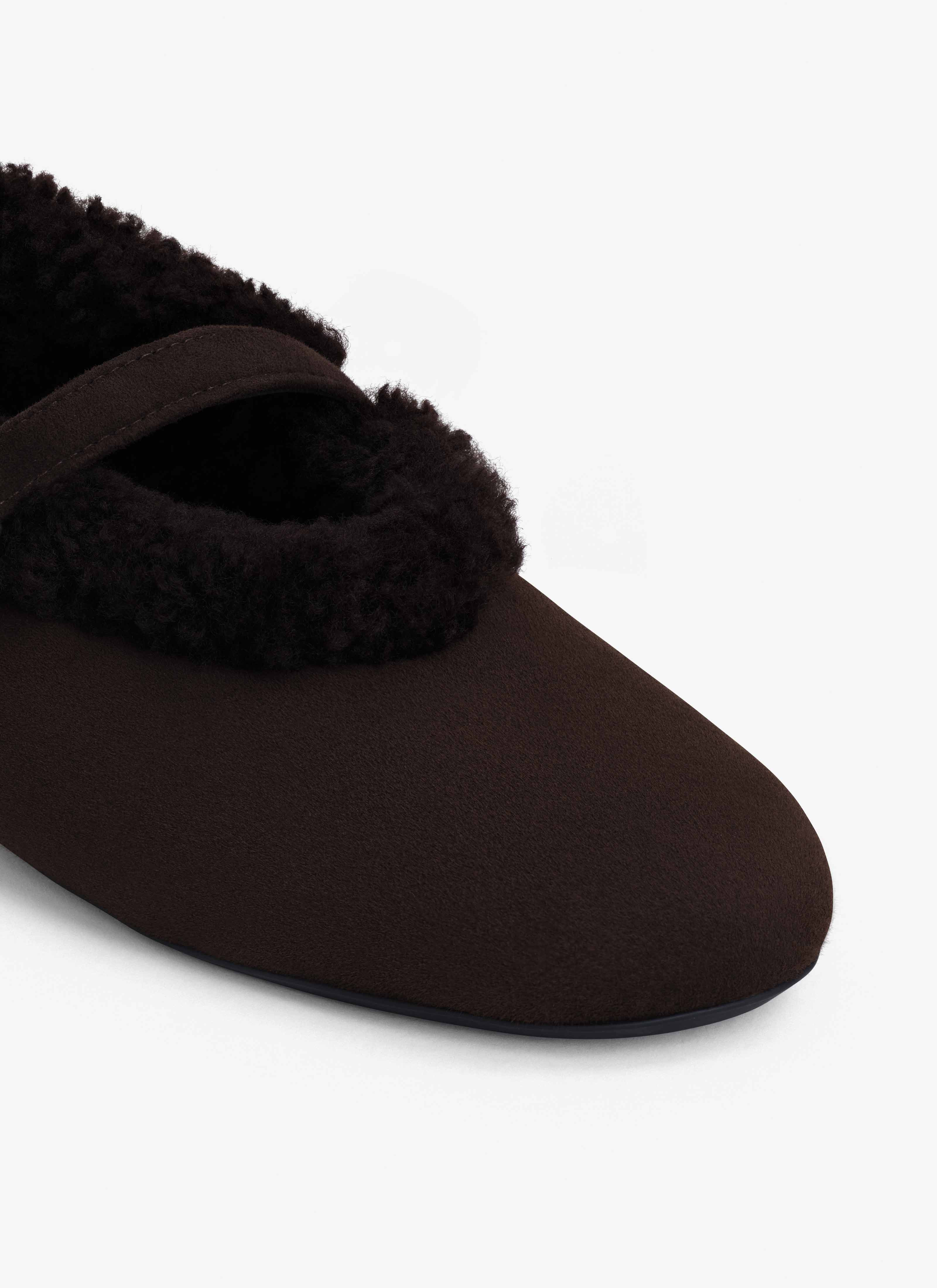 BALLET FLATS IN MERINO SHEARLING - 4