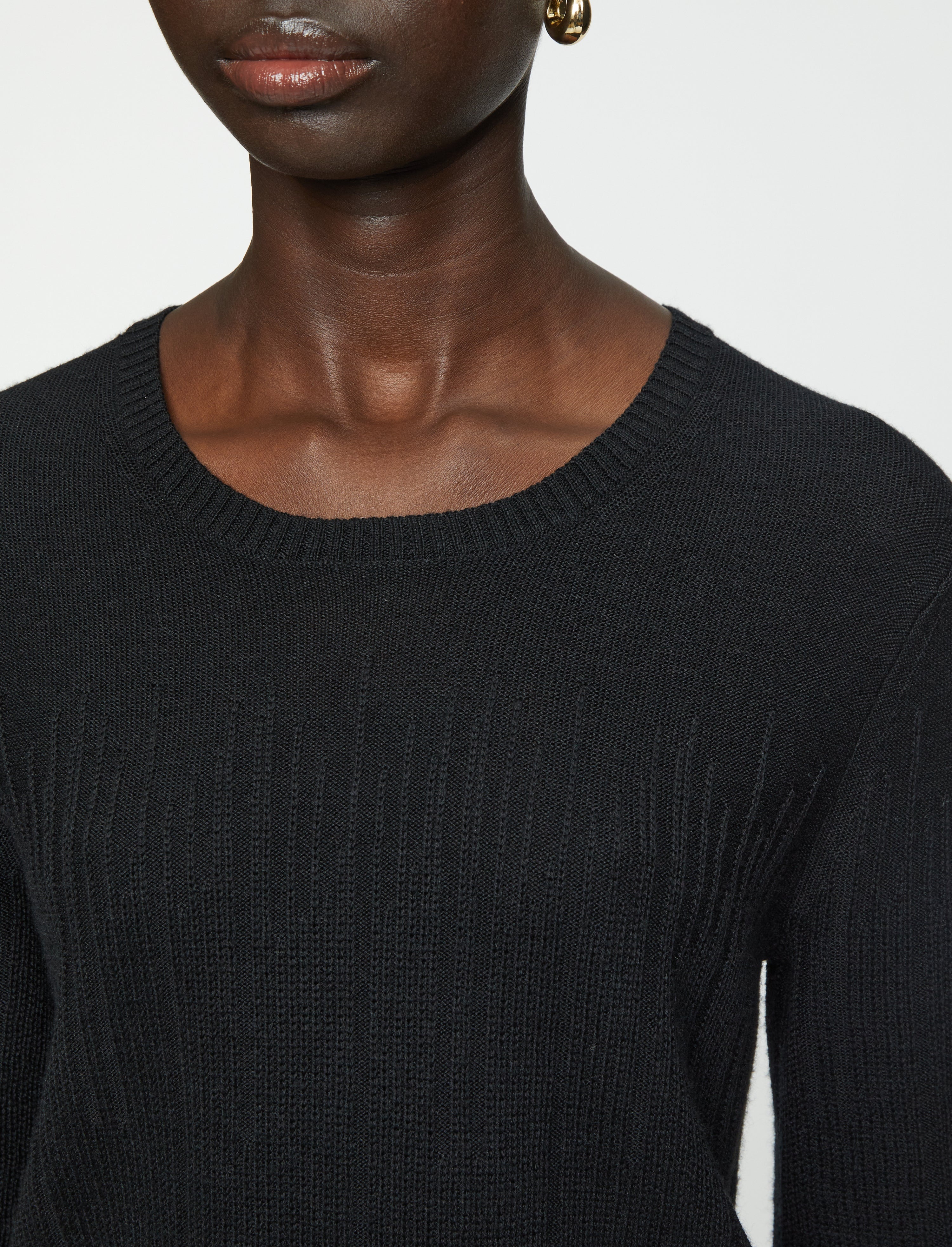 Gradient Stitch Round Neck Top - 6