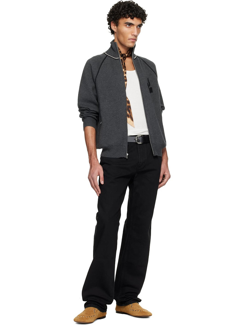 Isabel Marant Gray Sergio Cardigan Jacket outlook