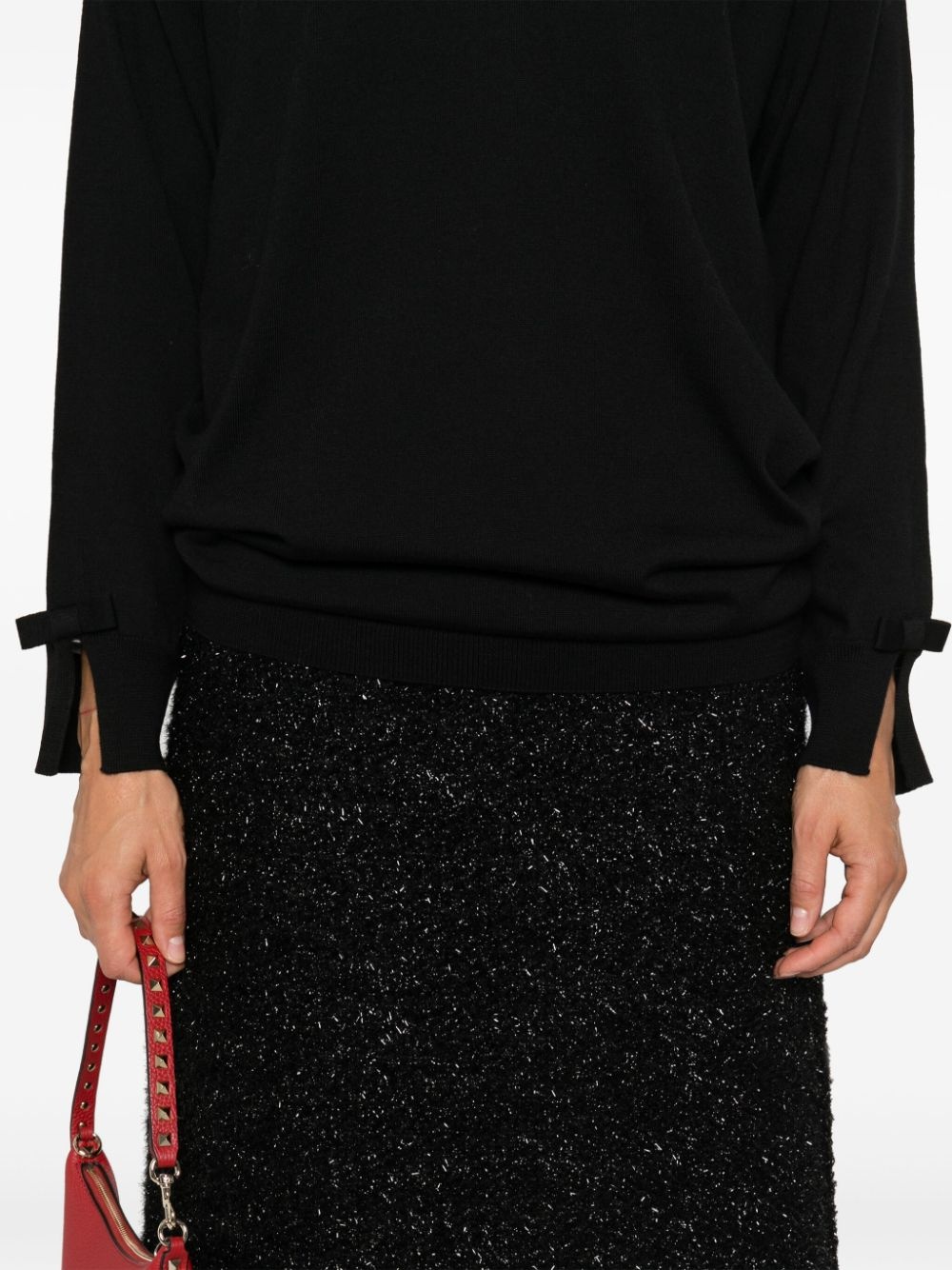 bow-cuffs sweater - 5