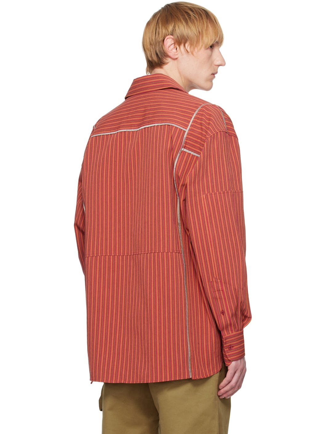 Red & Yellow Cut Overshirt - 3