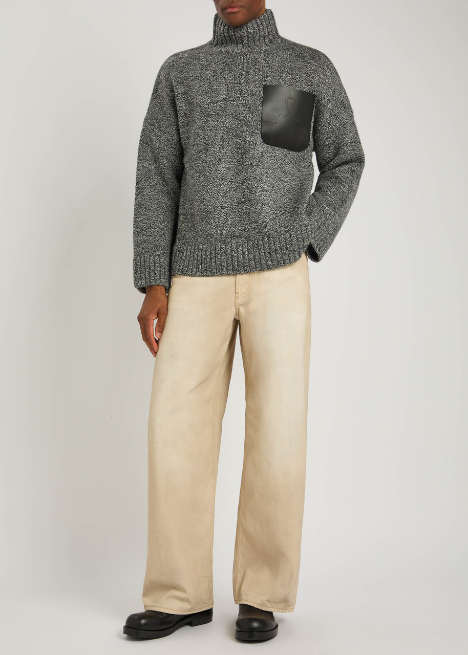 JW Anderson Logo Wool-blend Jumper - 4