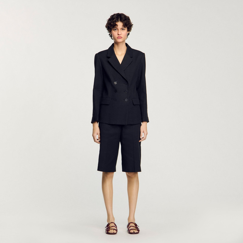 Sandro DOUBLE-BREASTED SUIT JACKET outlook