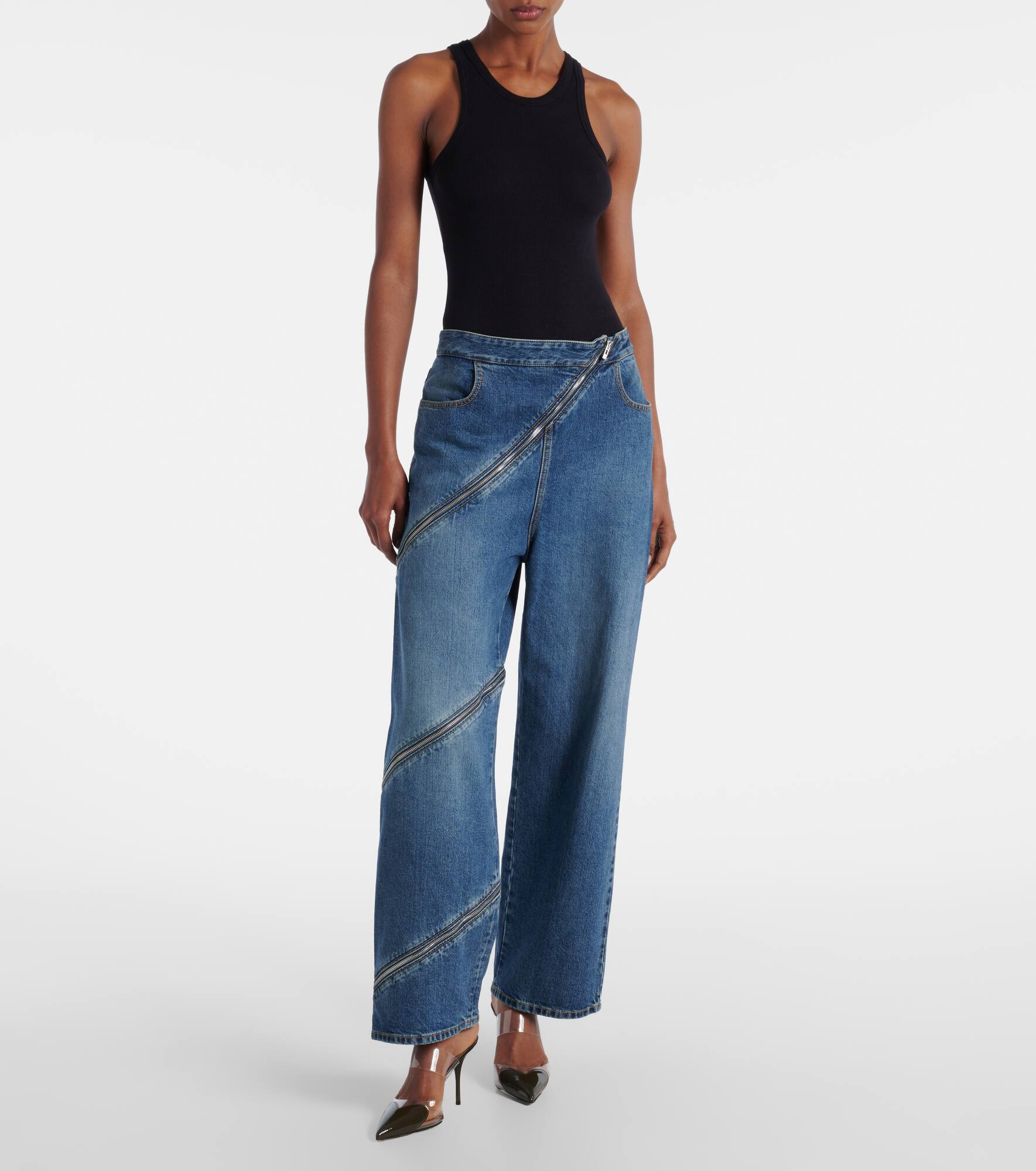 Cœur 90 patent leather and PU mules - 3