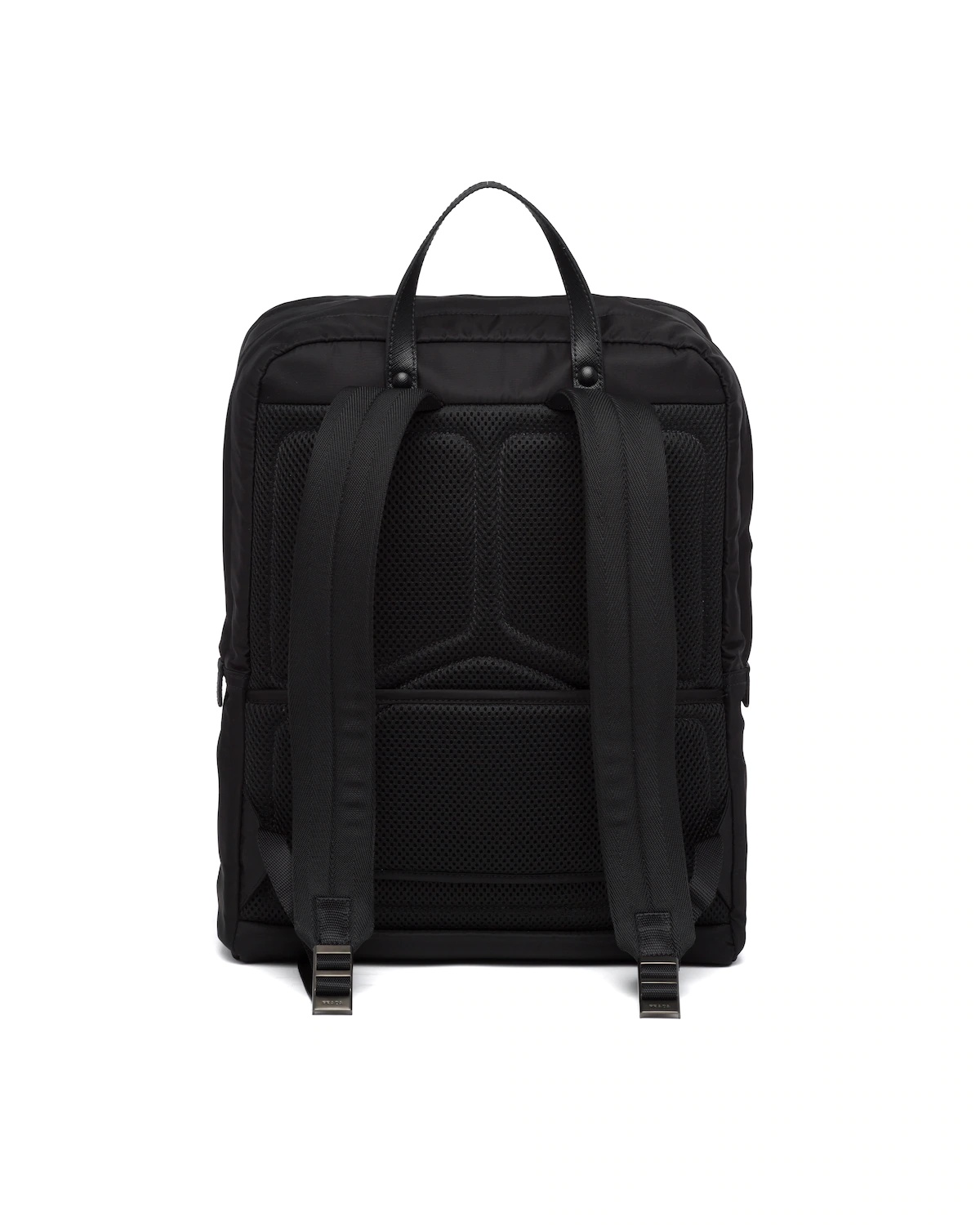 Re-Nylon and Saffiano leather backpack - 4