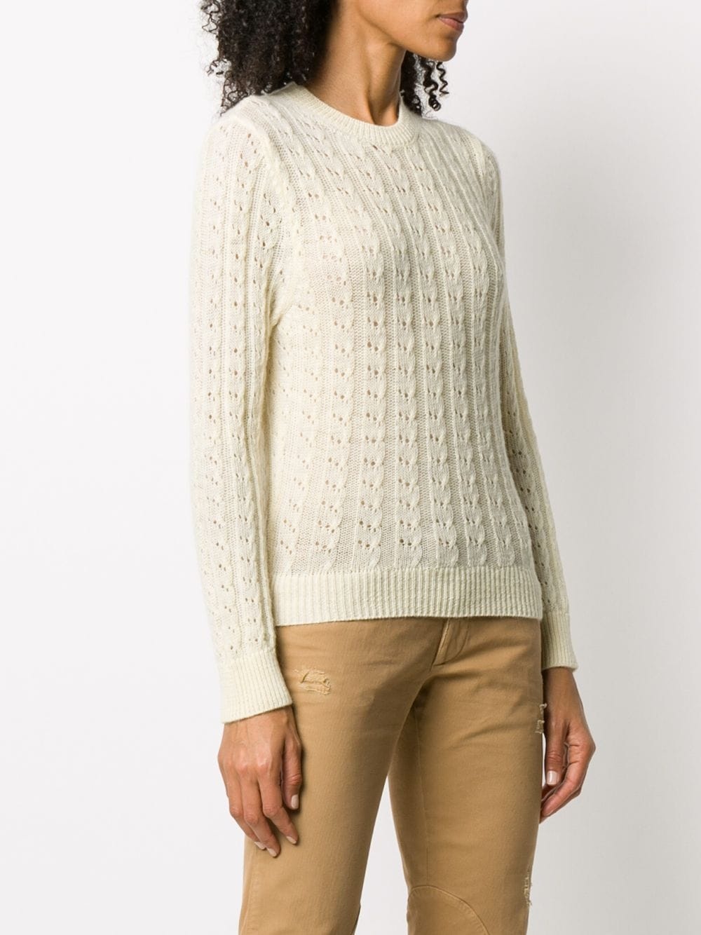 open-knit jumper - 3