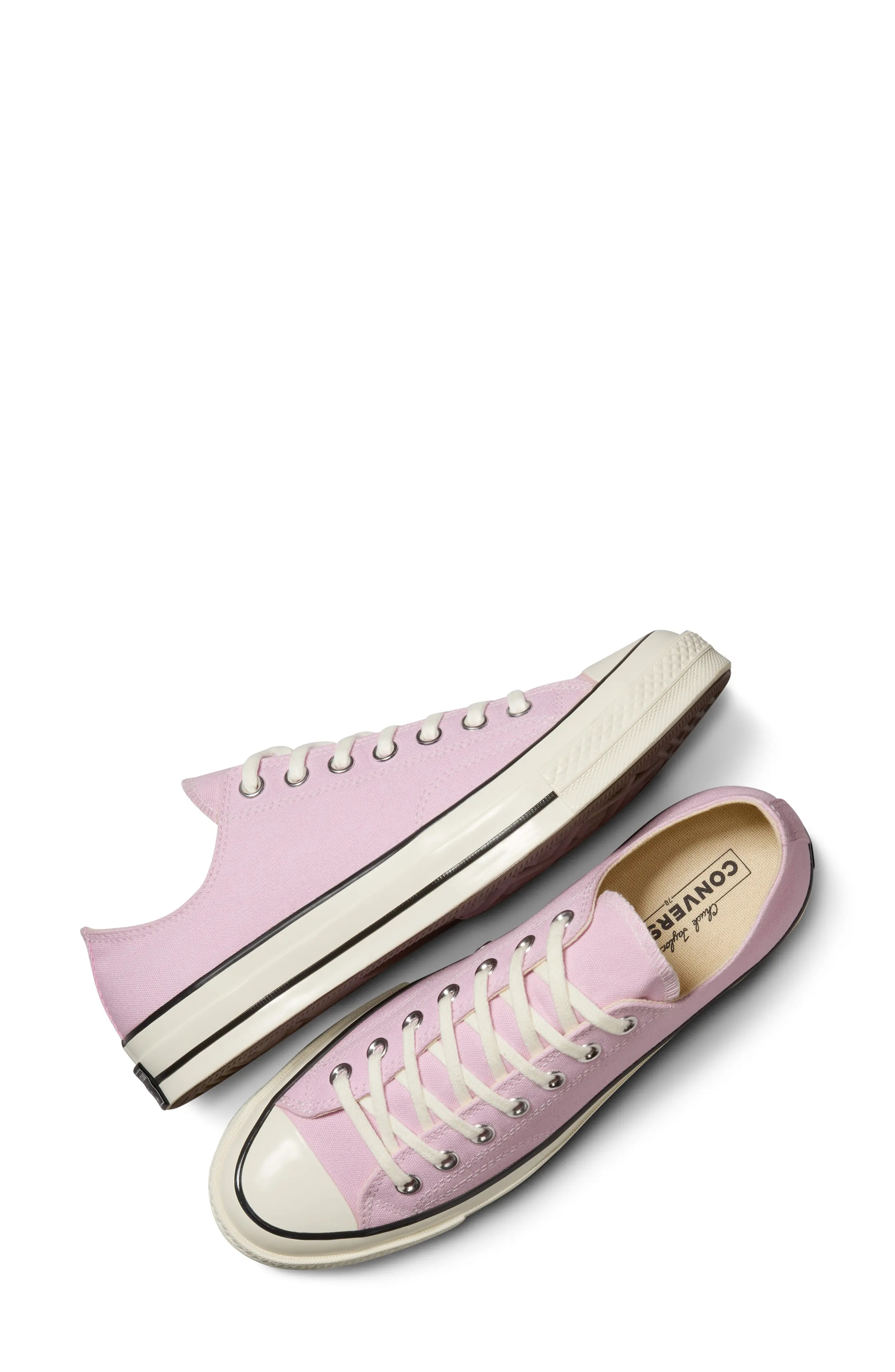 Chuck 70 Oxford Sneaker in Stardust Lilac/Egret/Black - 4