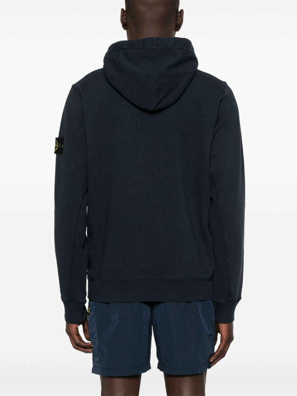 Stone Island Men Hooded Sweatshirt With Compass Appliqué - 4