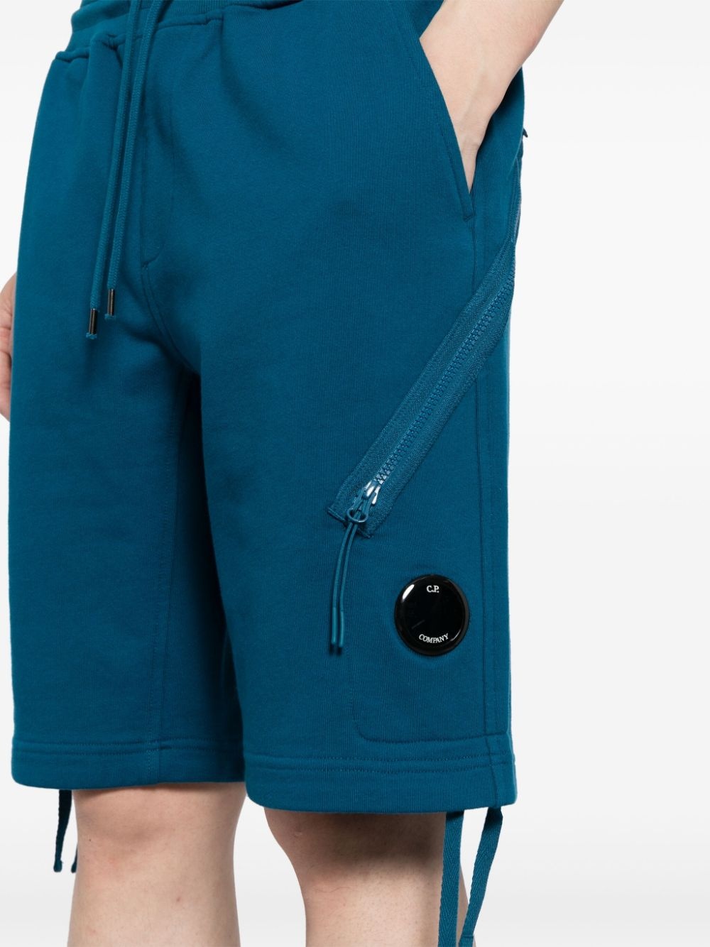 Lens-detail cotton shorts - 5