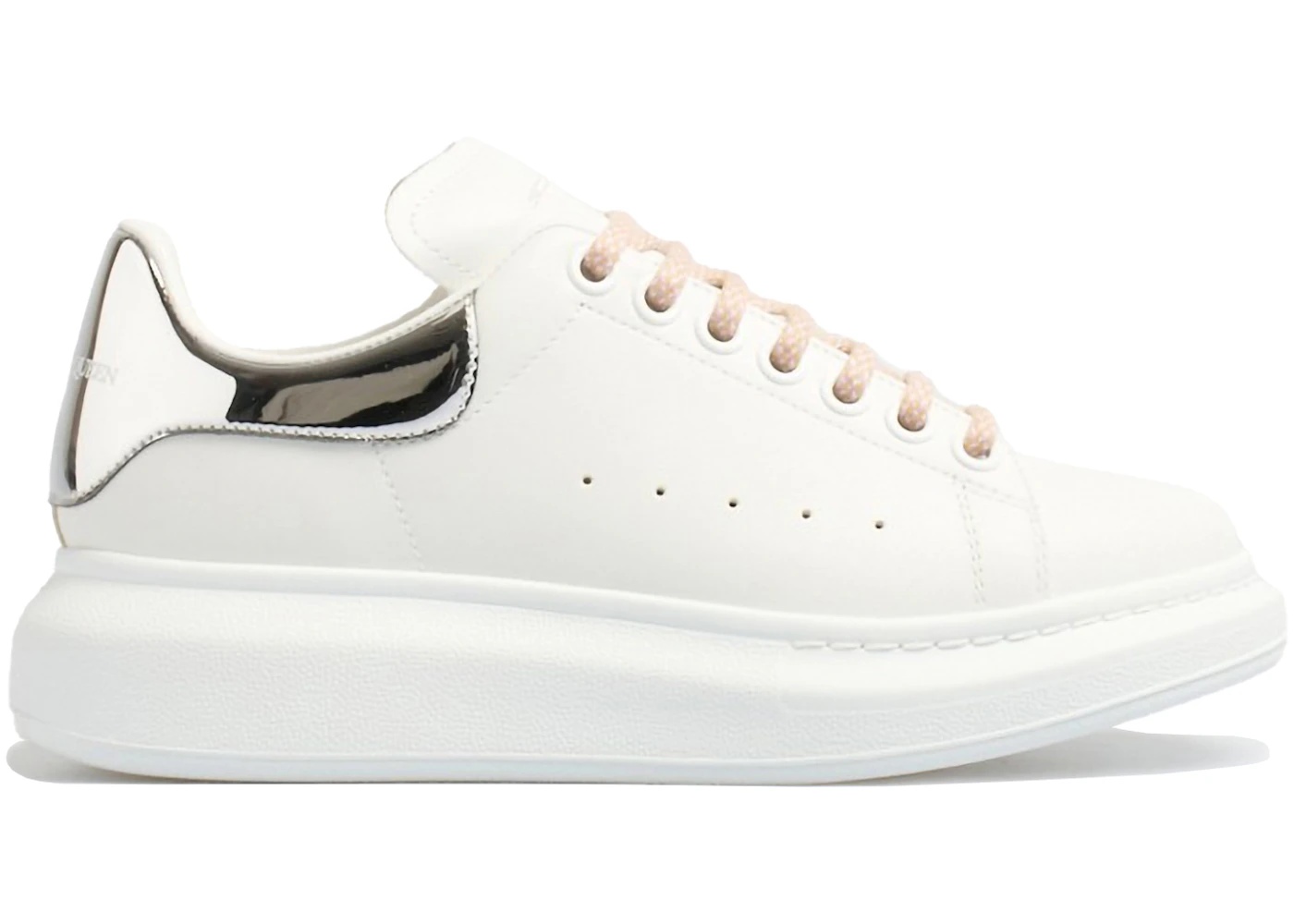 Alexander McQueen Oversized White Silver Pink (Women's) - 1