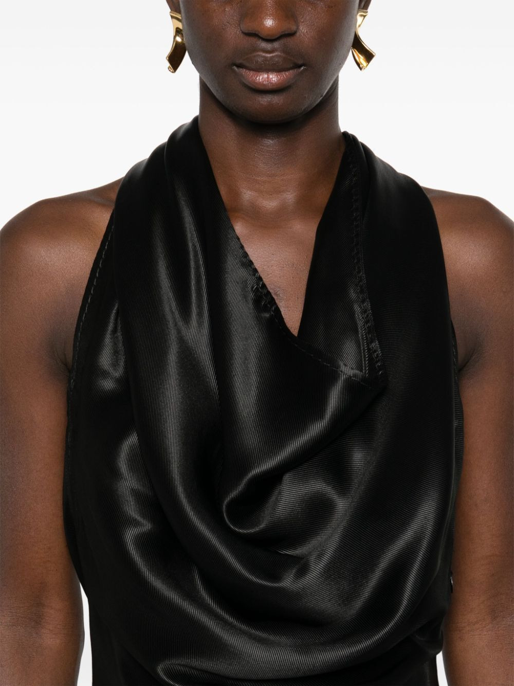 Bottega Veneta Women Top Drappeggiato In Viscosa Fluida - 7