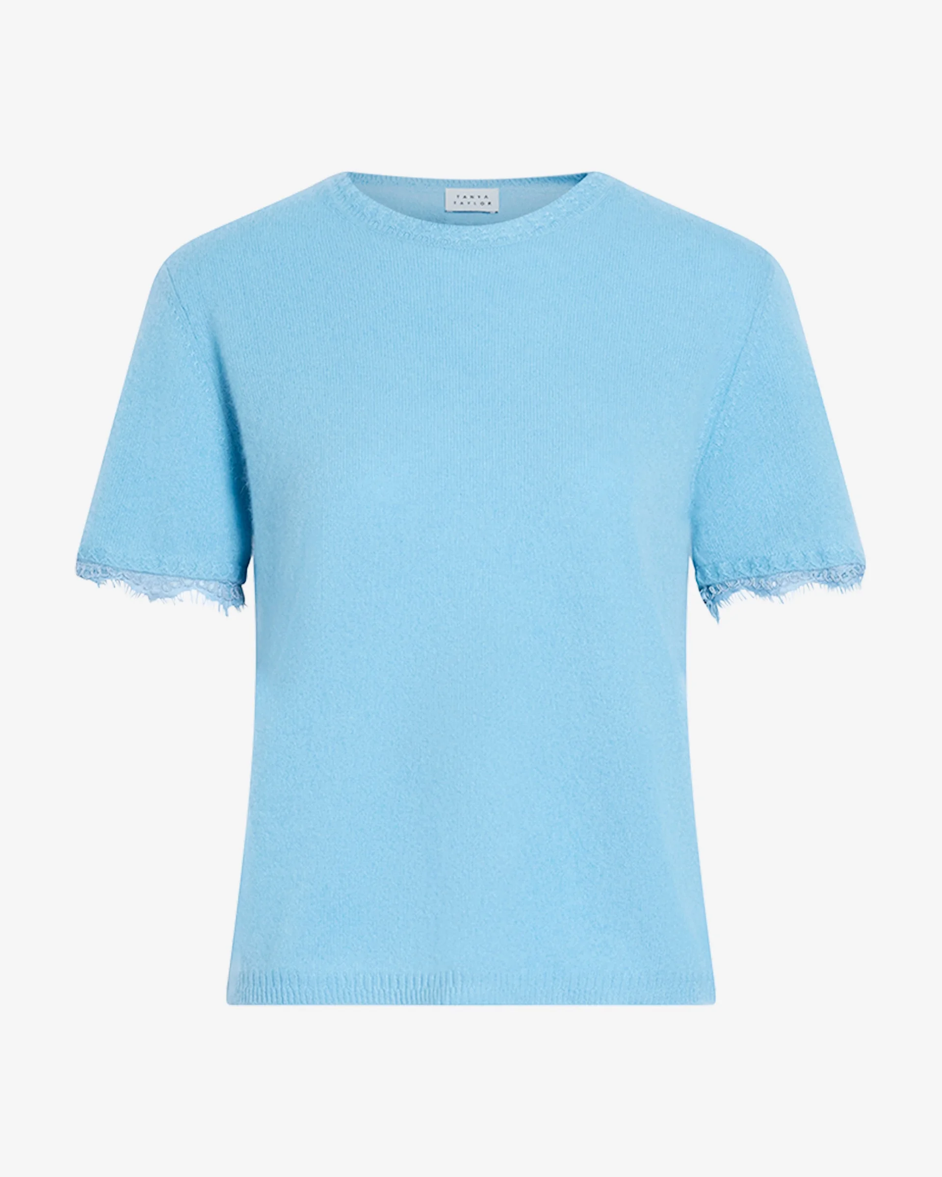 DAILEY CASHMERE TOP WITH LACE - 1