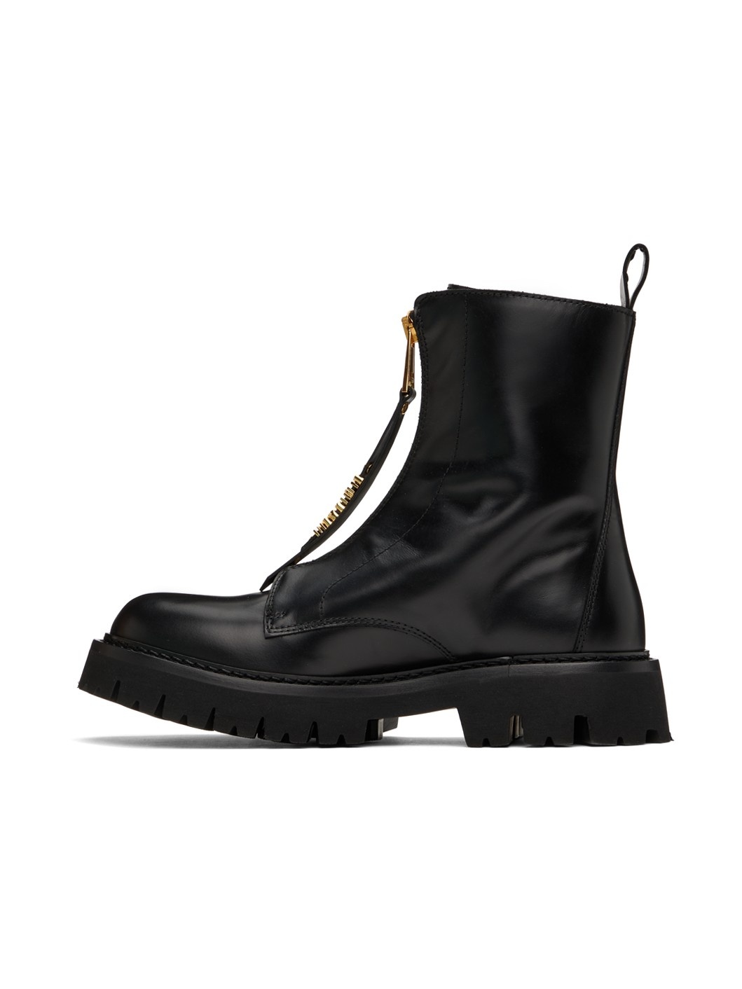 Black Mini Lettering Logo Boots - 3