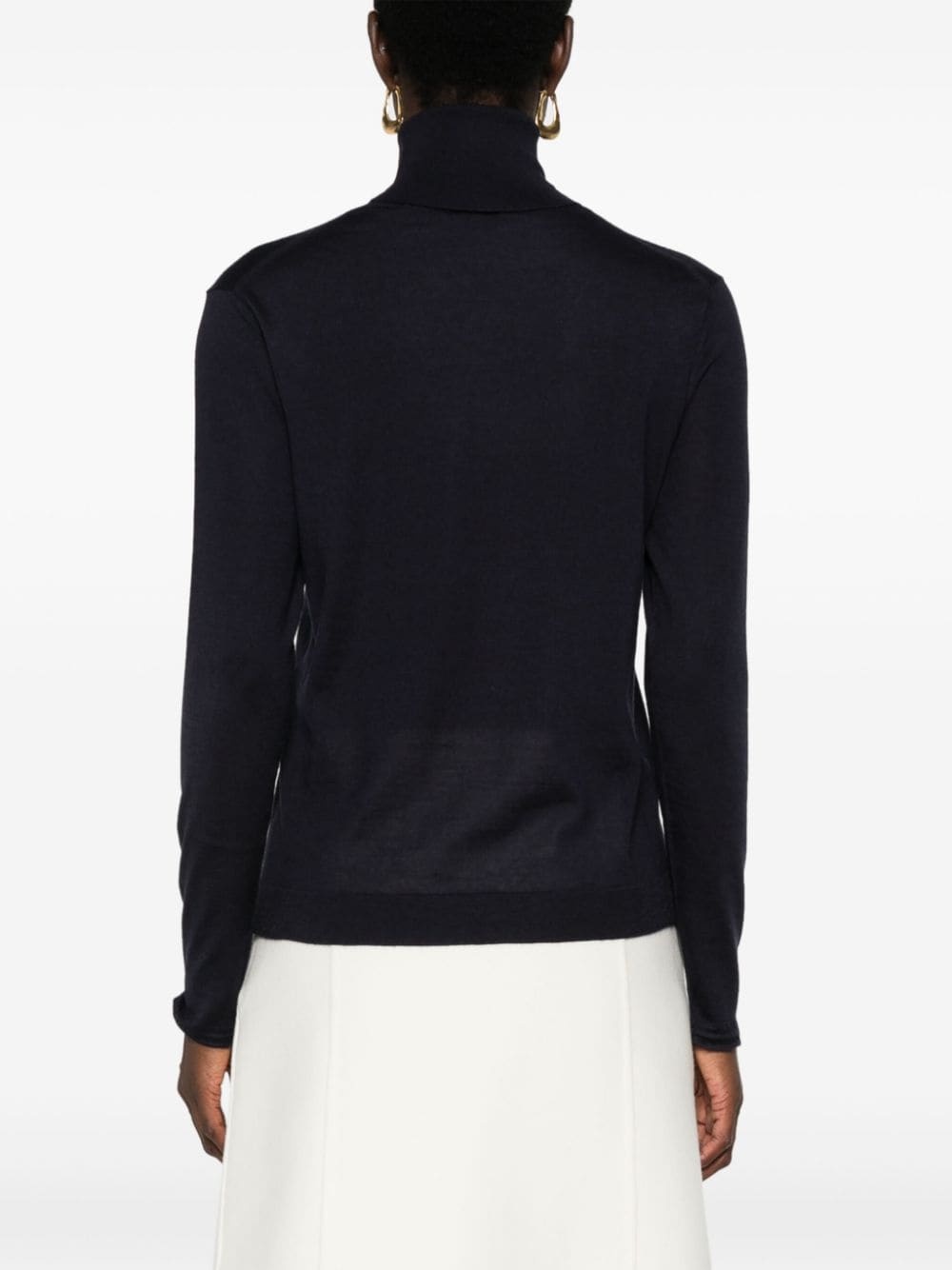 turtleneck fine-knit sweater - 4