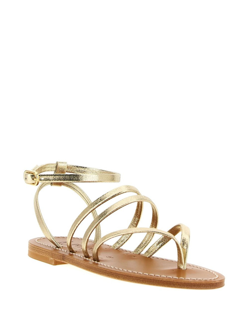 K.JACQUES Hemeree laminated leather thong sandals outlook