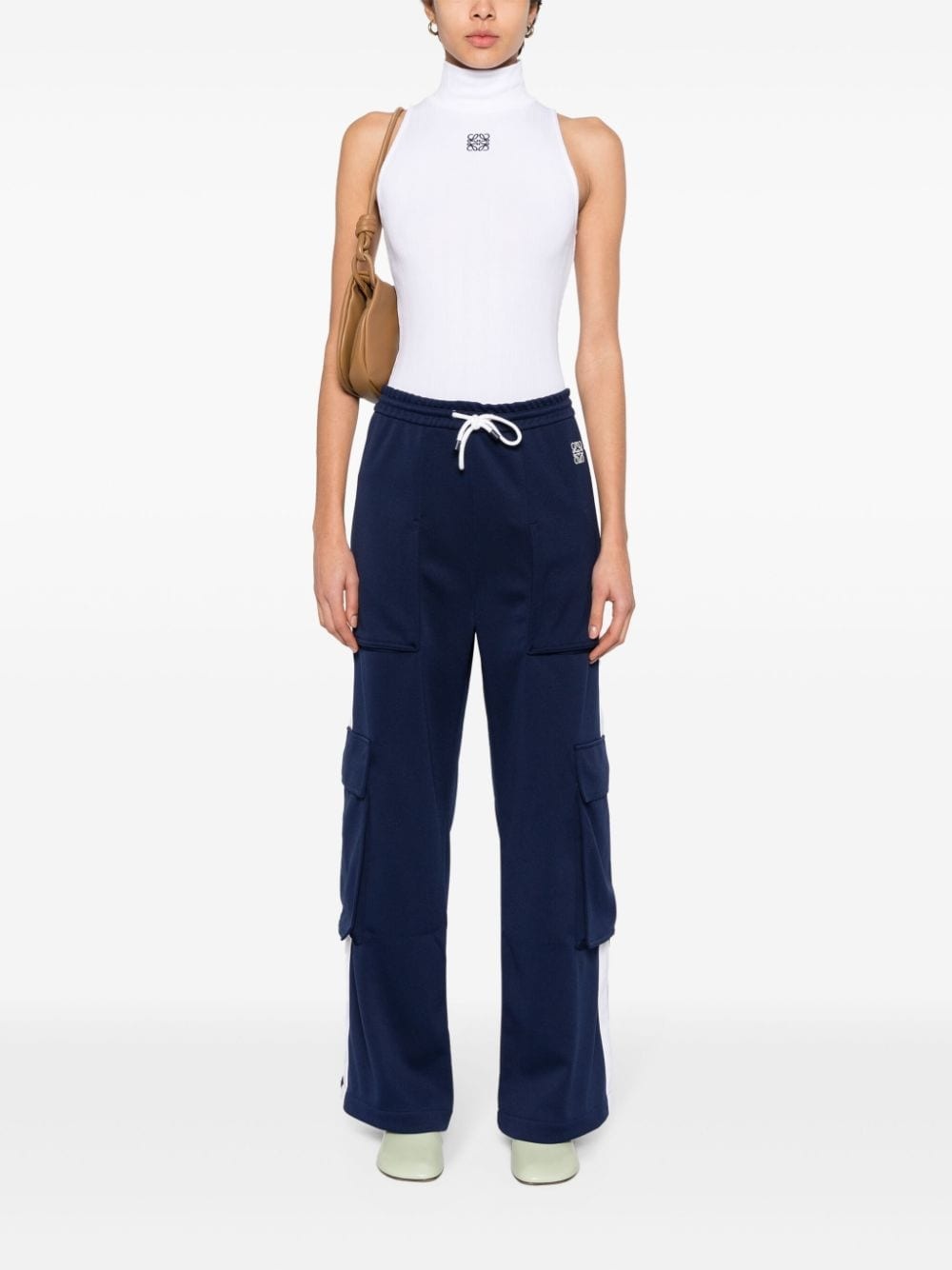 straight-leg cargo track pants - 2