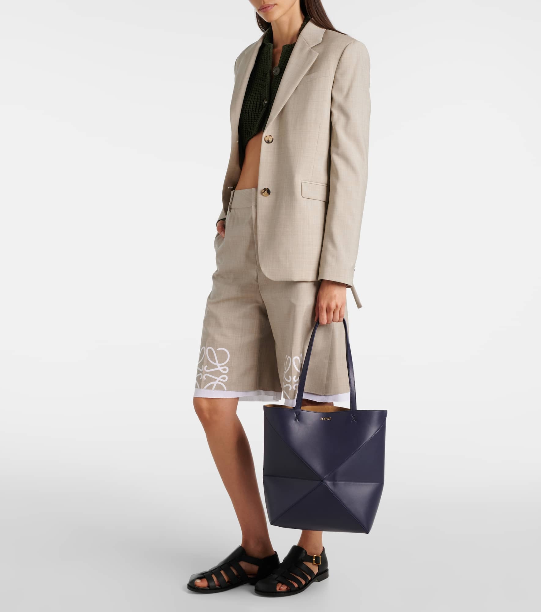Puzzle Fold leather tote bag - 5