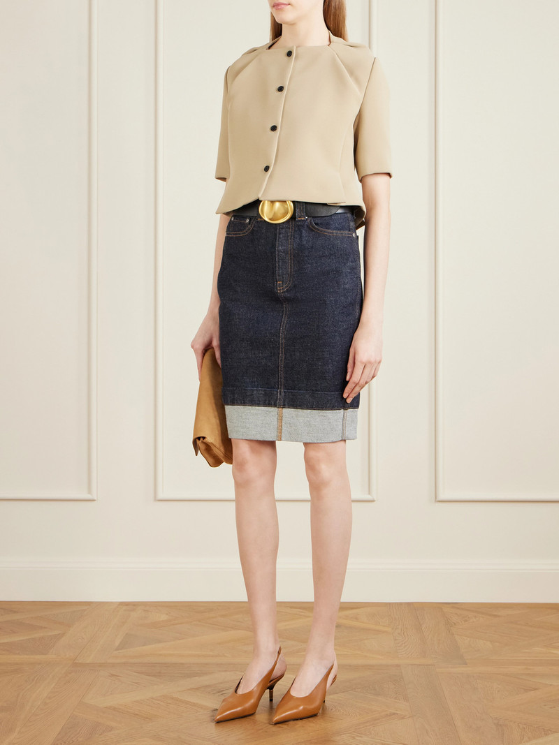 KHAITE Franc Cropped Crepe Jacket outlook