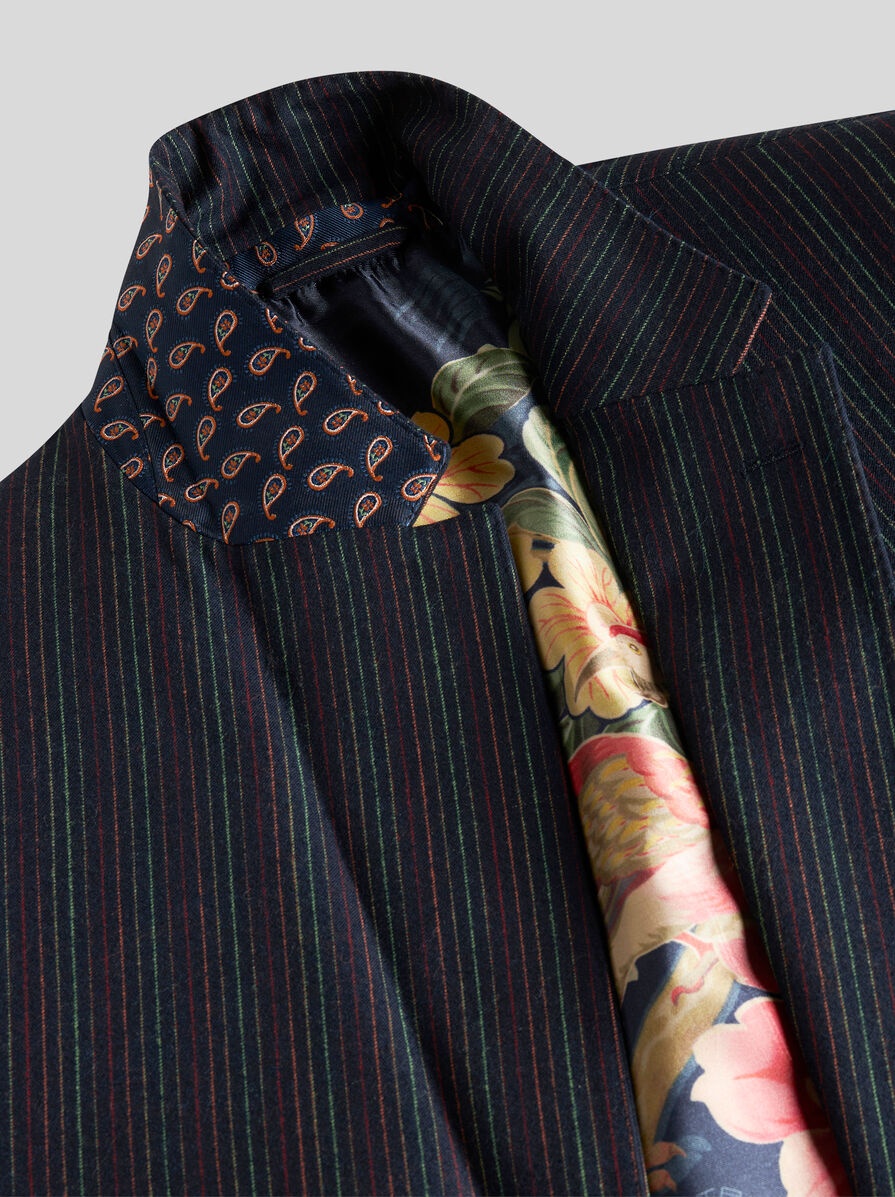 PINSTRIPED WOOL BLAZER - 6