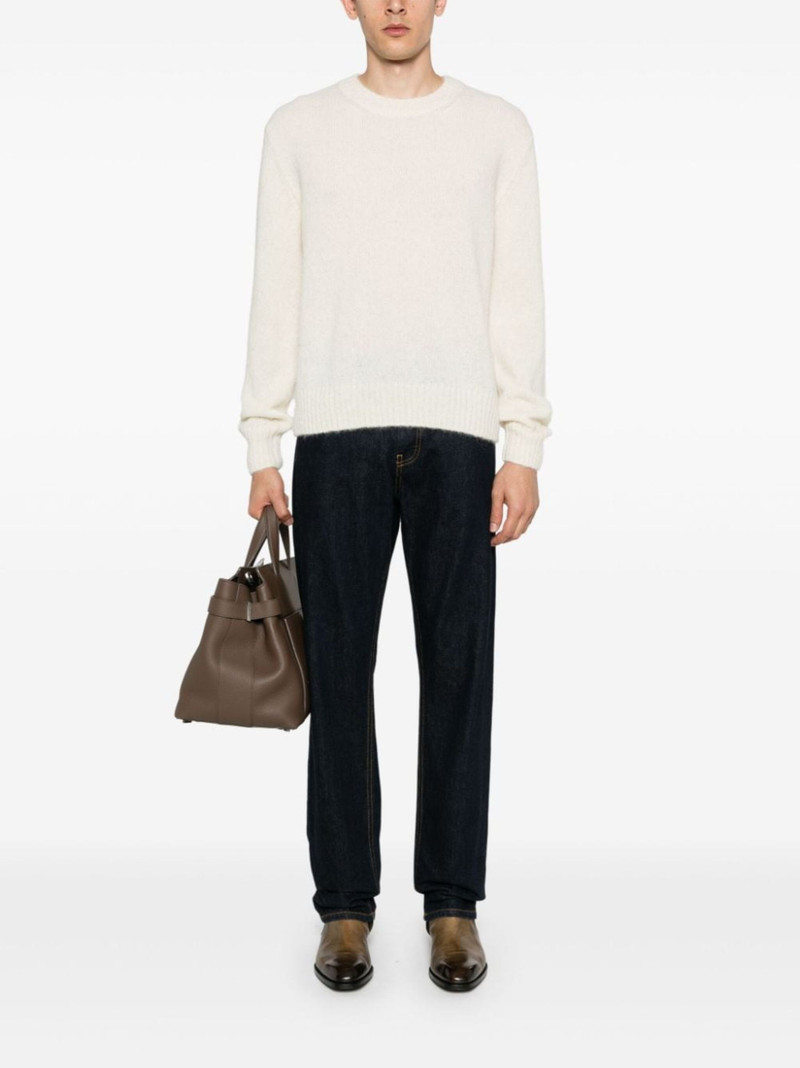 TOM FORD brushed crew-neck jumper outlook