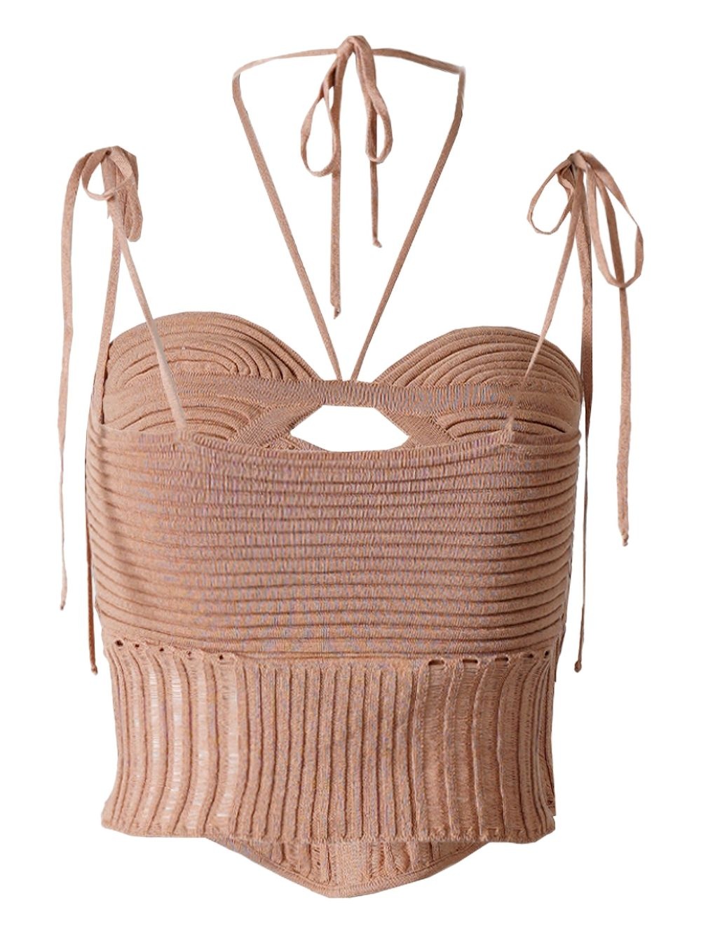 cut-out tank top - 2