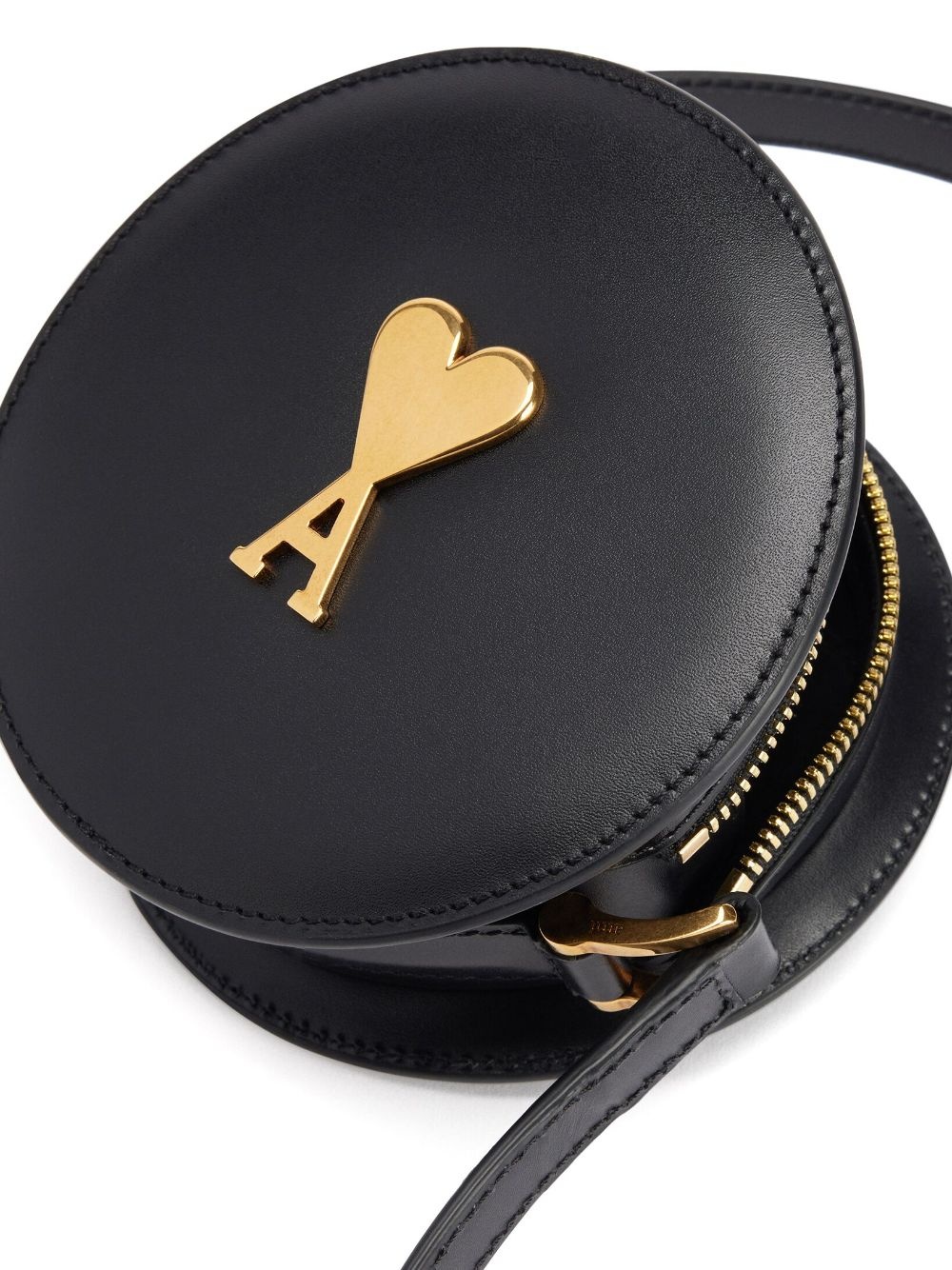 logo-plaque round shoulder bag - 4