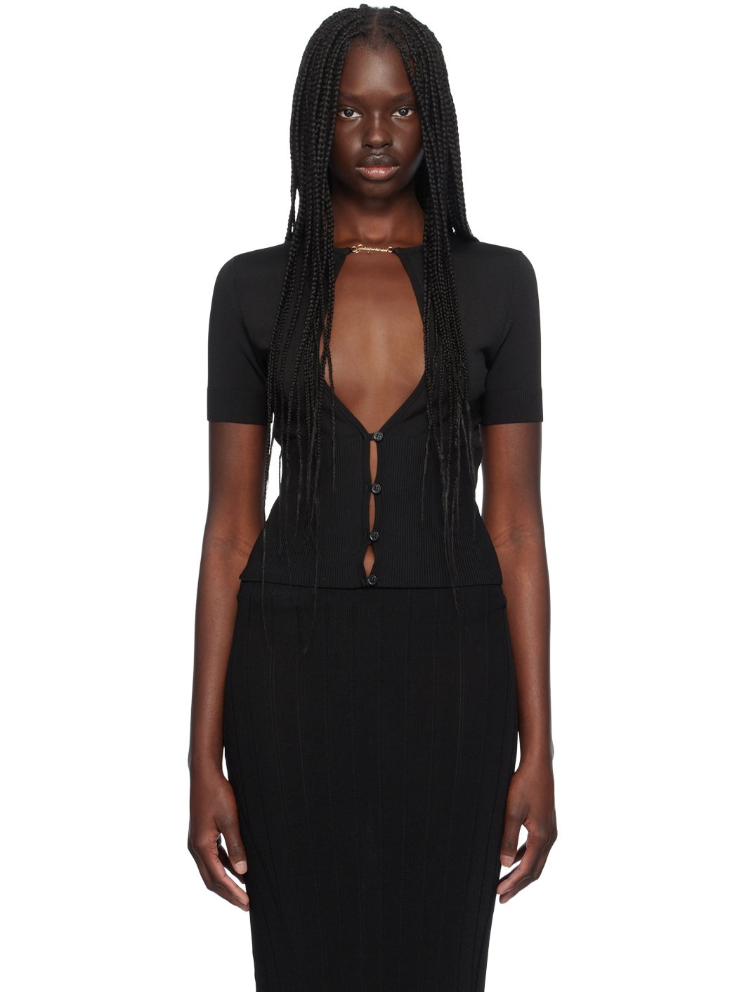 Black 'Le haut Pralu MC' Cardigan - 1