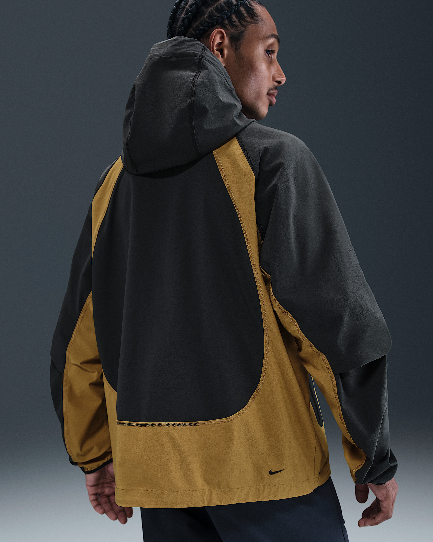 Nike Tech Men's Dri-FIT Woven Color-Block Windrunner Oversized Jacket - 2