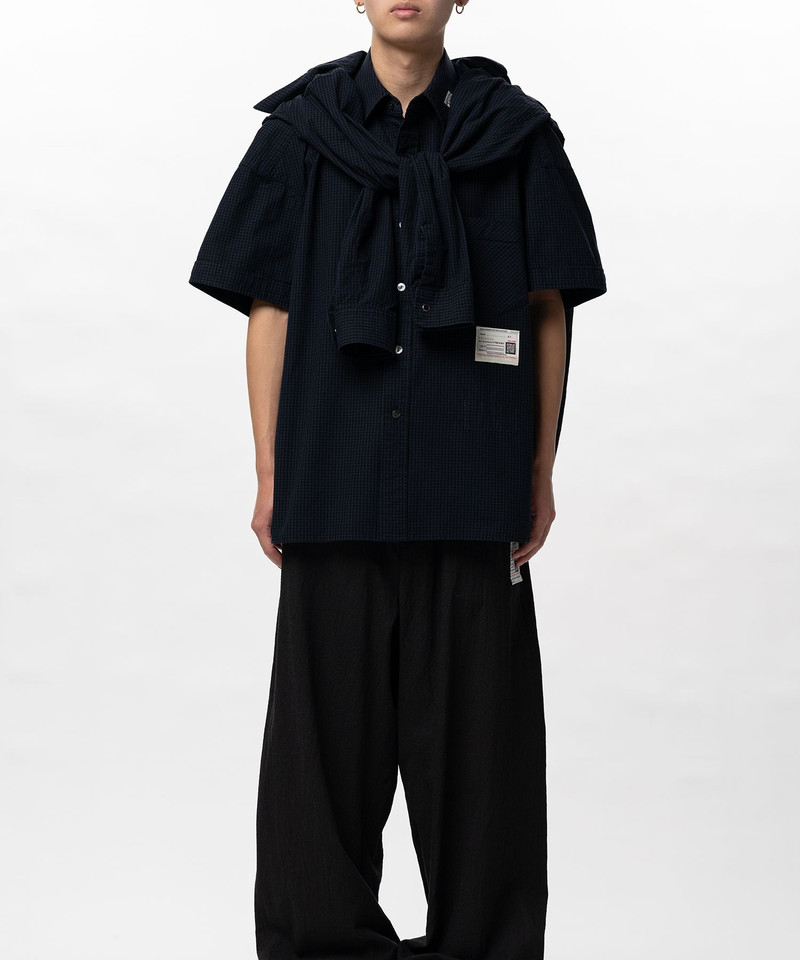 Sleeve Layered Check Shirt 11