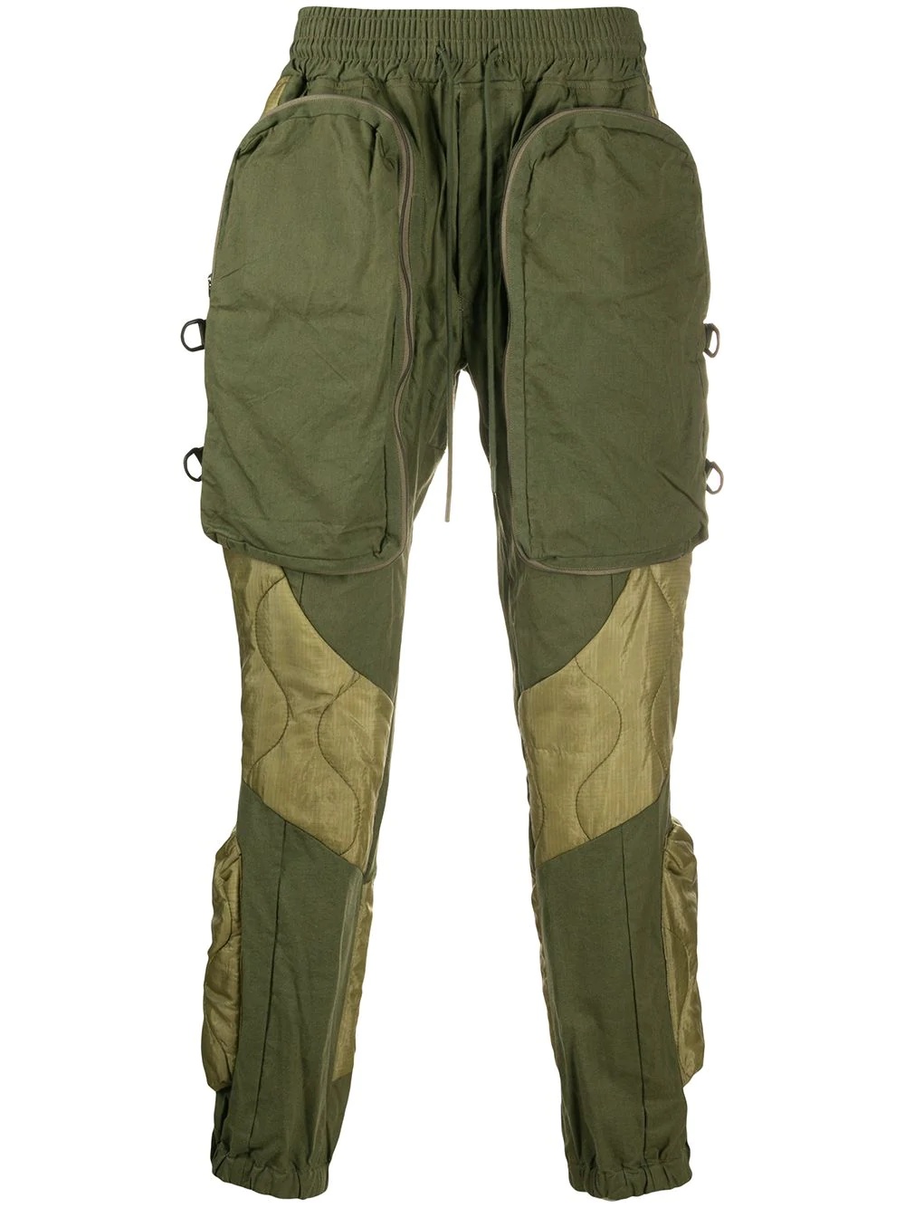 padded cargo trousers - 1