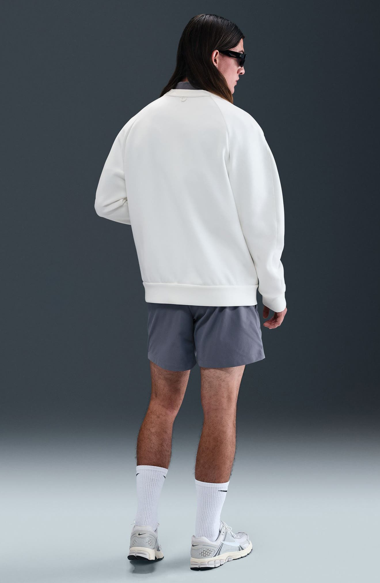 Nike ImpossiblySoft Dri-FIT Cardigan in Sail/Light Bone at Nordstrom - 9