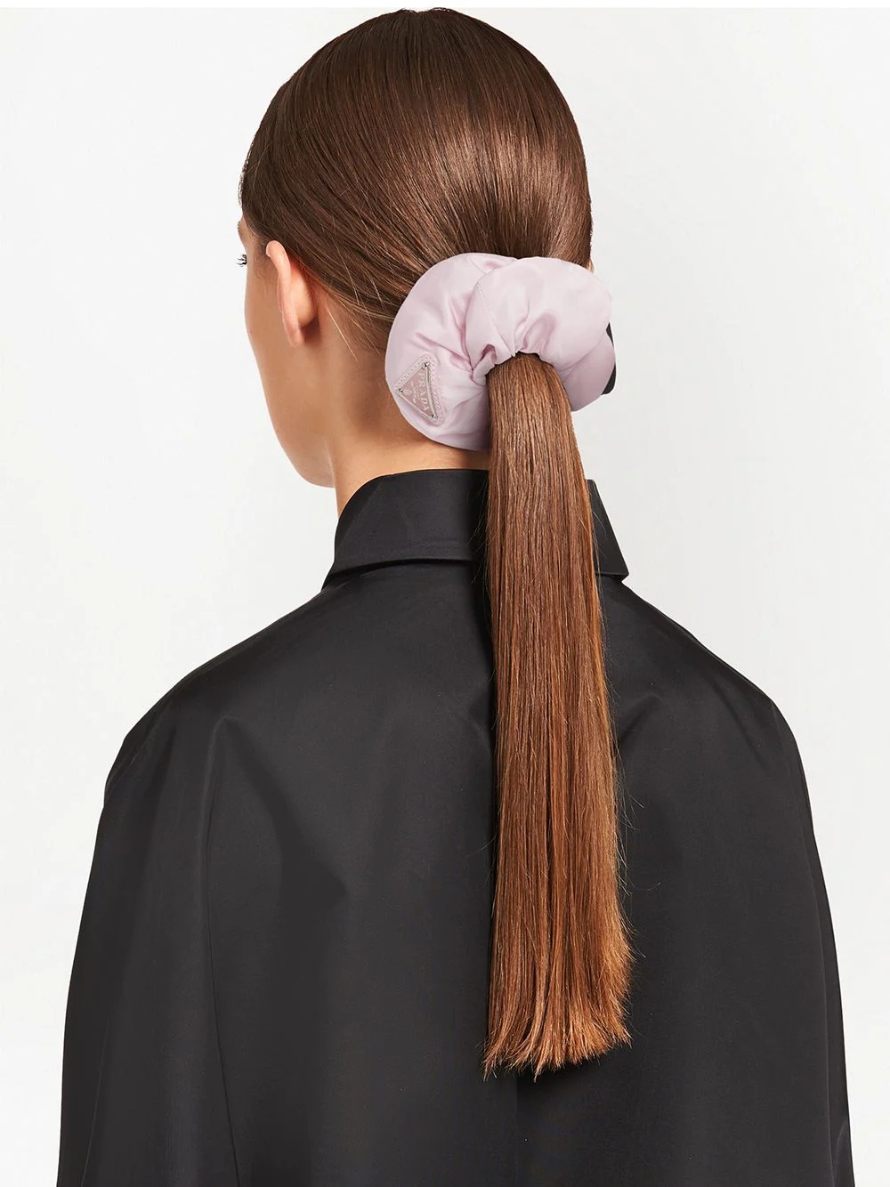 Re-Nylon triangle-logo scrunchie - 2