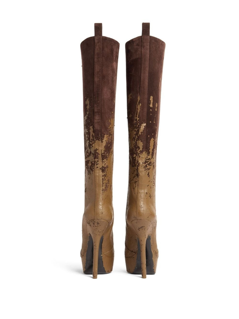 120mm painterly-print leather boots 3