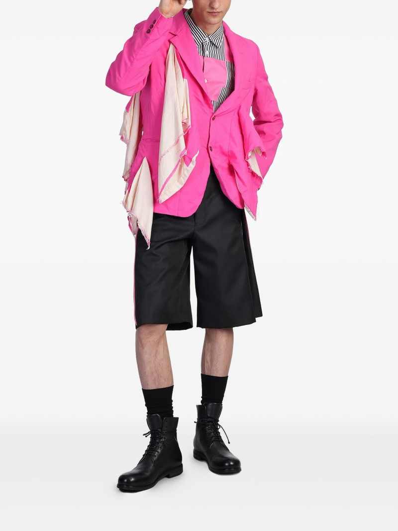 Comme des Garçons Homme Plus ruffle-detailing blazer outlook