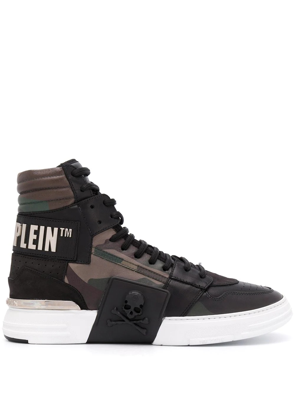 Camouflage High-Top Sneakers - 1