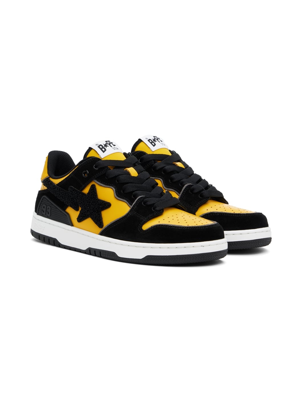 Yellow & Black Sk8 Sta #2 Sneakers - 4