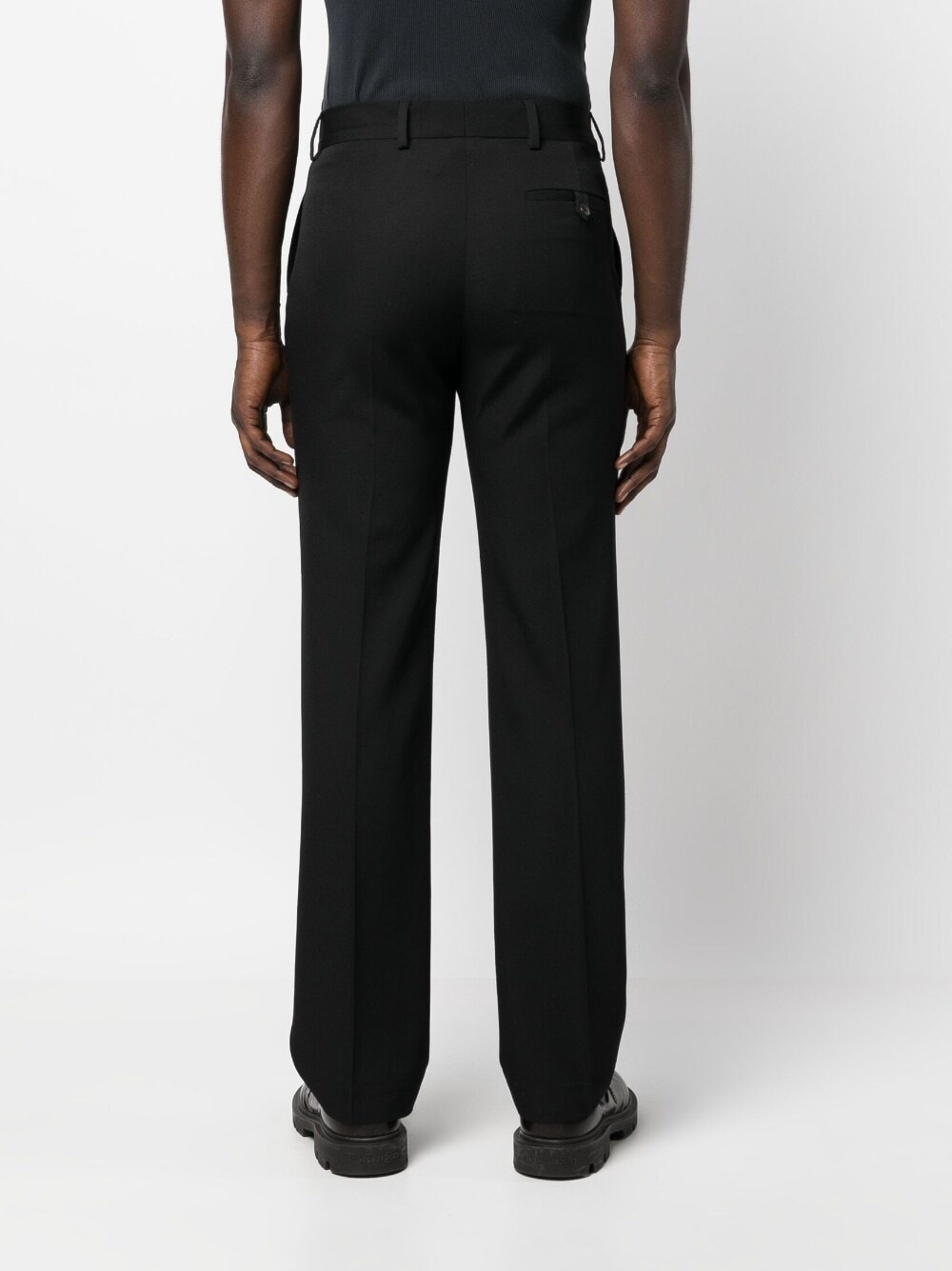 mid-rise straight-leg pants - 5