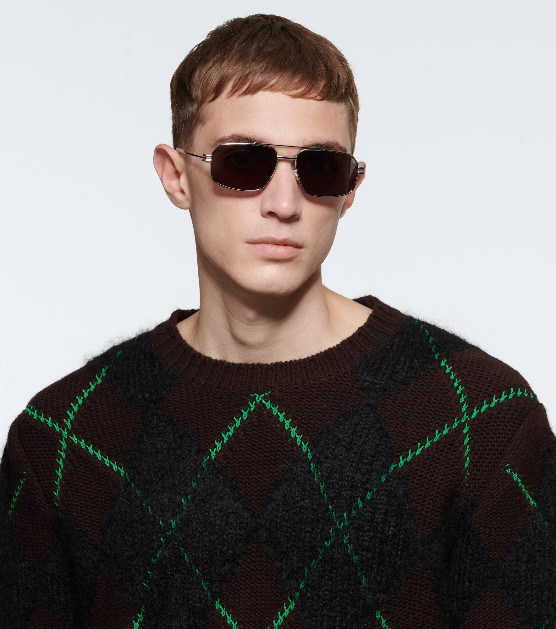 Metal-frame aviator sunglasses - 3