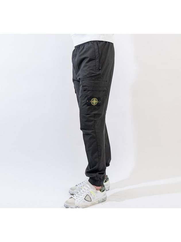 Wappen Patch Cargo Track Pants Black - 4