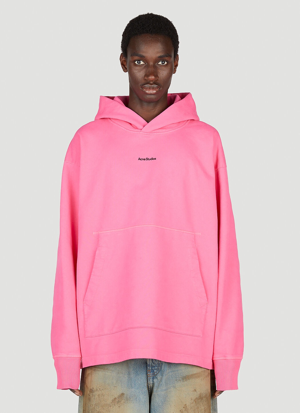 Acne Studios Men Logo Hooded Sweatshirt - 1