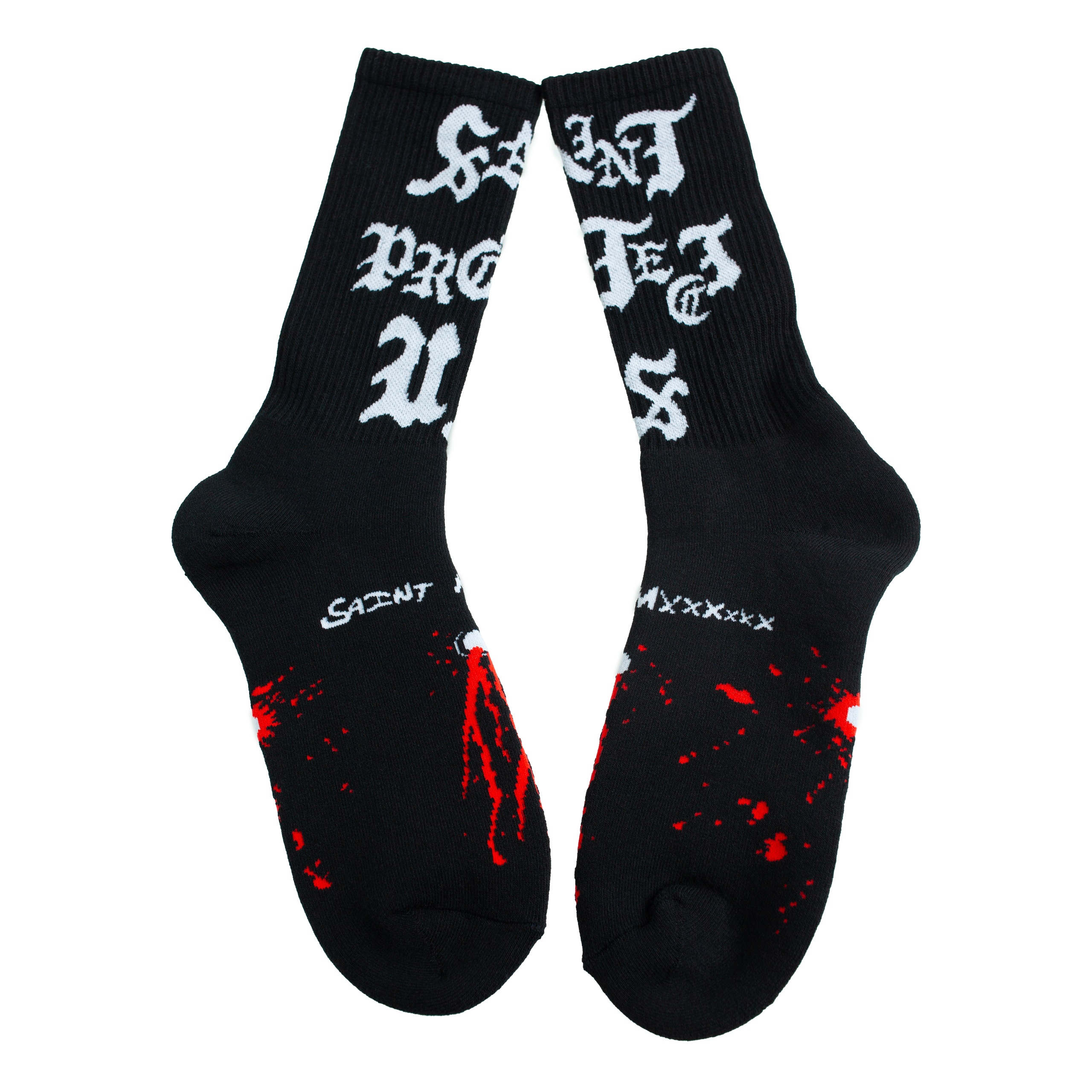 BLACK MONOPRINT SOCKS - 3