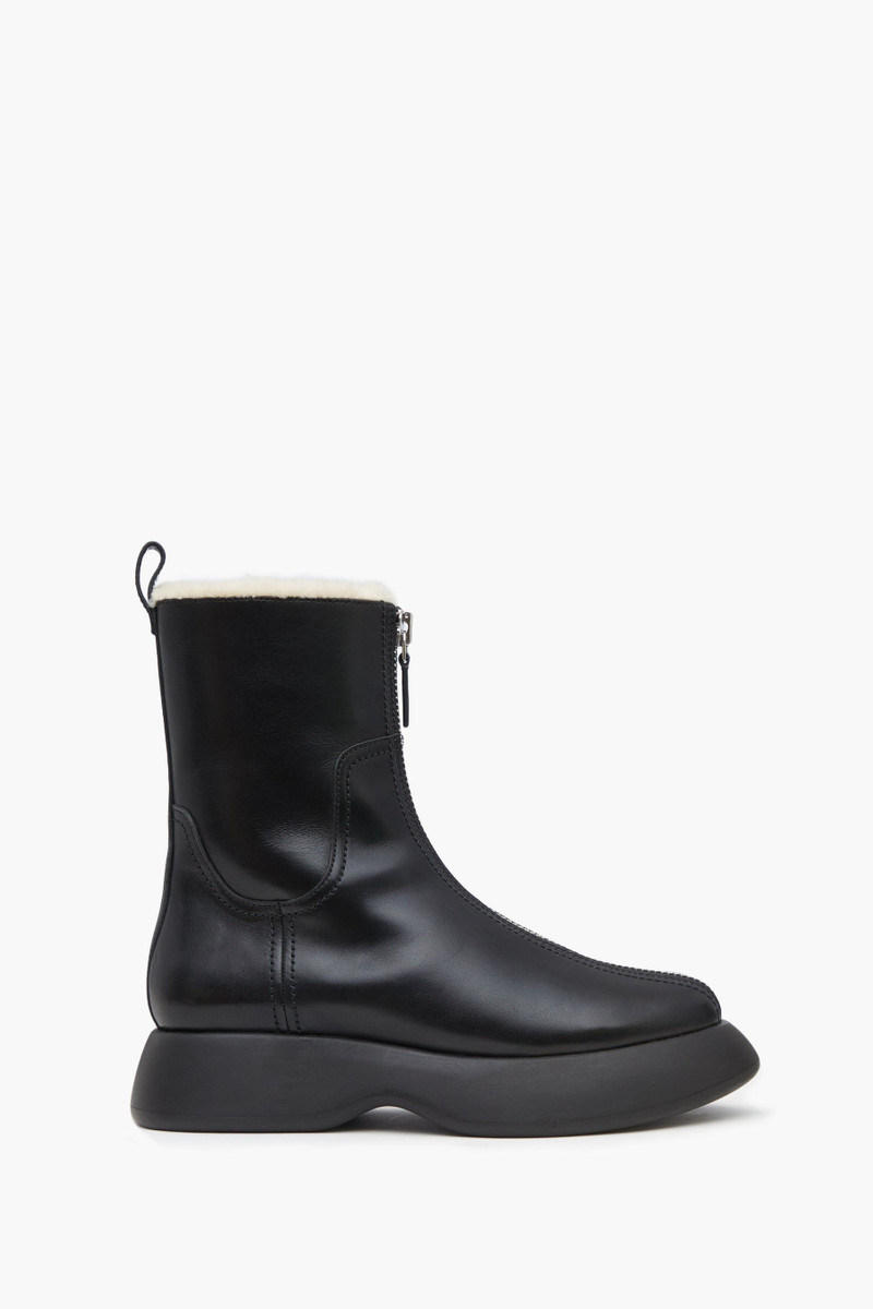 Mercer Zip Shearling Combat Boot 1
