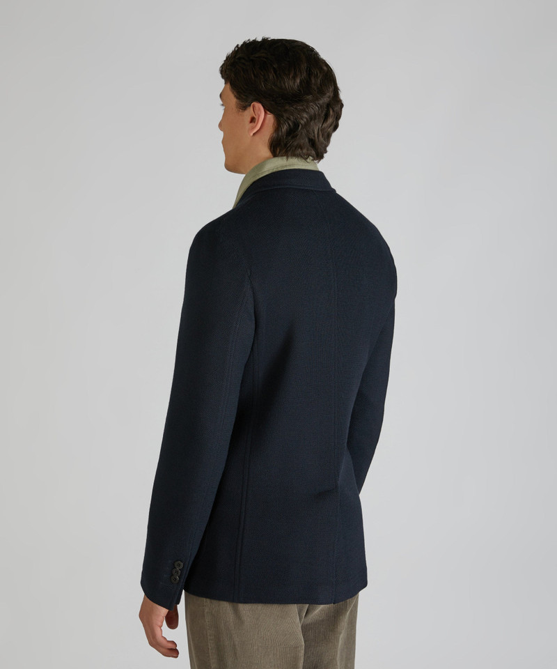 Jersey hopsack slim fit jacket 3