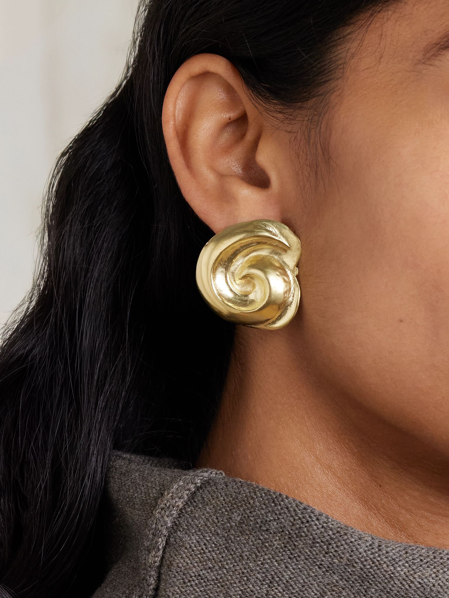 Cote gold-plated earrings Gold - 4