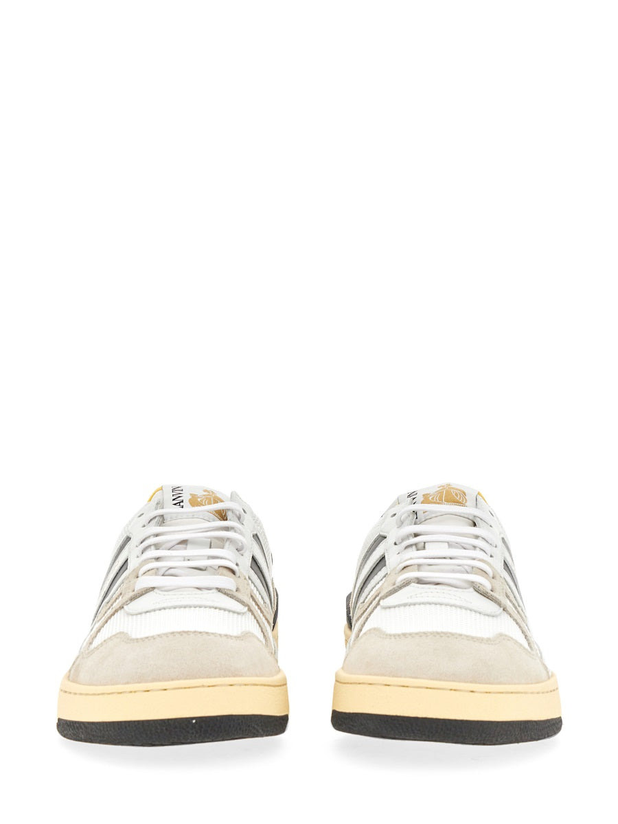 Lanvin Women Mesh, Suede And Nappa Leather Sneaker - 4
