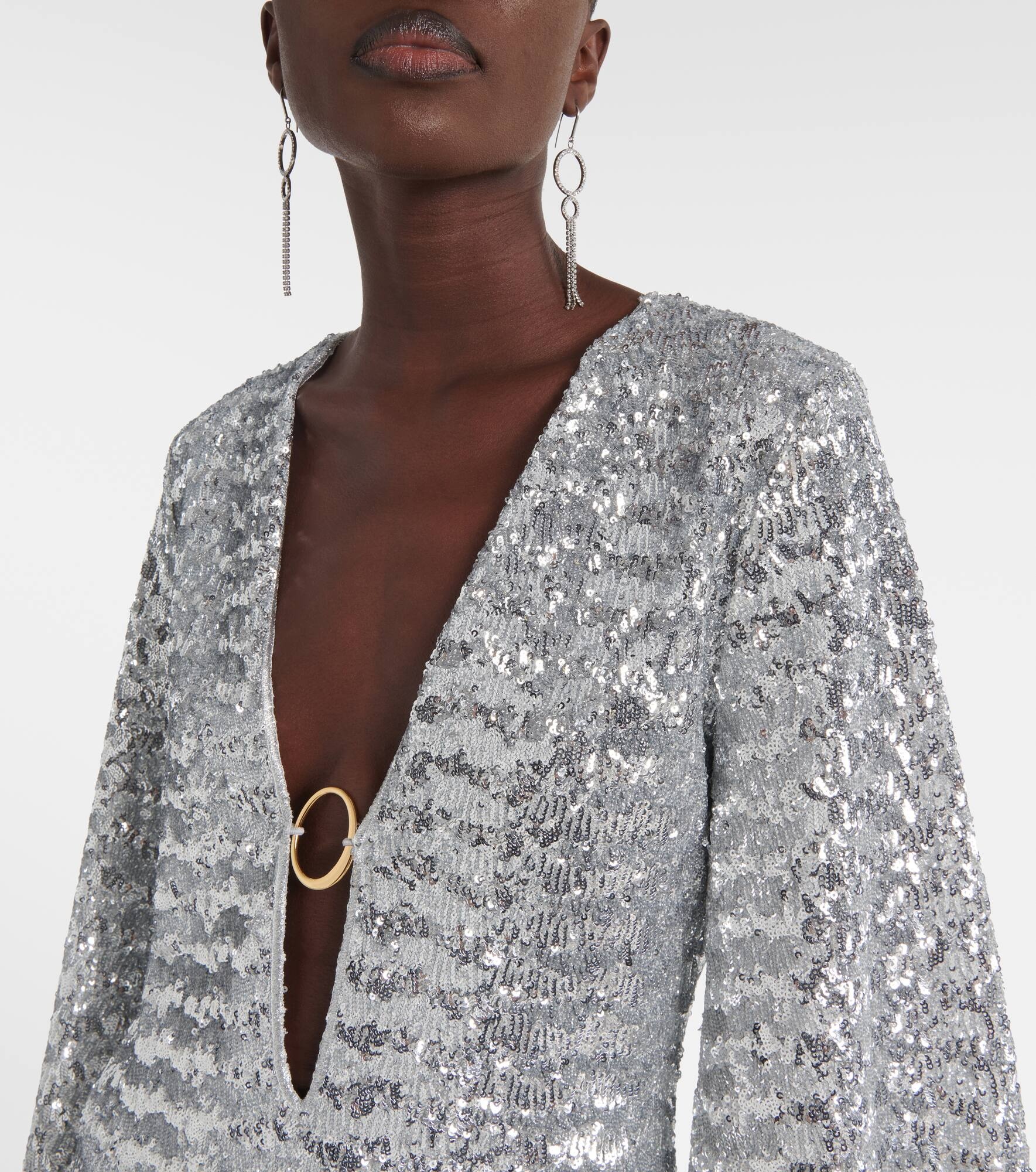 Lumière O sequined beach cover-up - 4