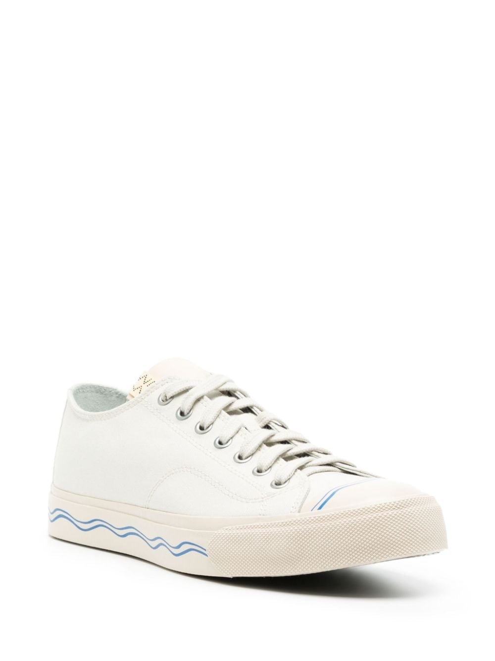 wave-print sneakers - 2
