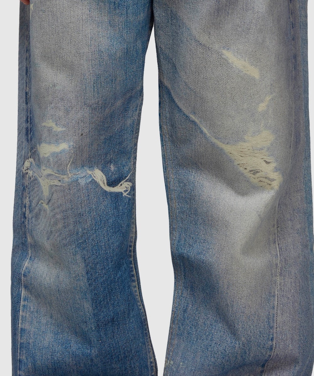 Denim third cuts jean - 6