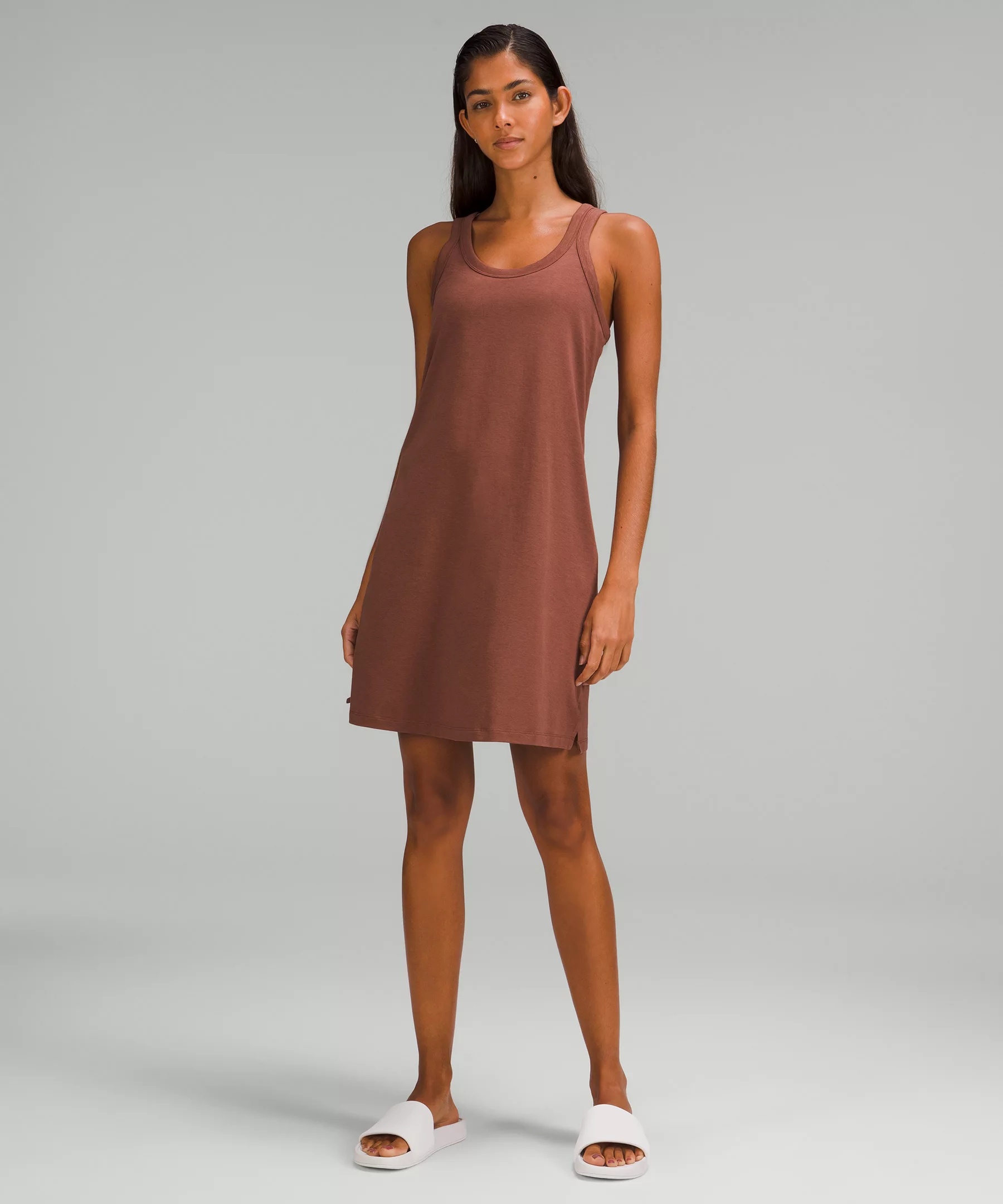 Classic-Fit Cotton-Blend Scoop Dress - 1